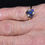 Thumbnail: Antique Victorian/Edwardian 9ct Gold Sapphire & Diamond Daisy Ring, c1900