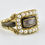 Thumbnail: Antique Georgian 18ct Gold Seed Pearl & Enamel Mourning Ring