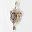 Thumbnail: Antique Victorian/Edwardian 9ct Gold 6.5ct Amethyst Seed Pearl Pendant/Brooch