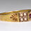 Thumbnail: Antique Victorian 15ct Gold Ruby & Seed Pearl Ring (Birmingham,1886)