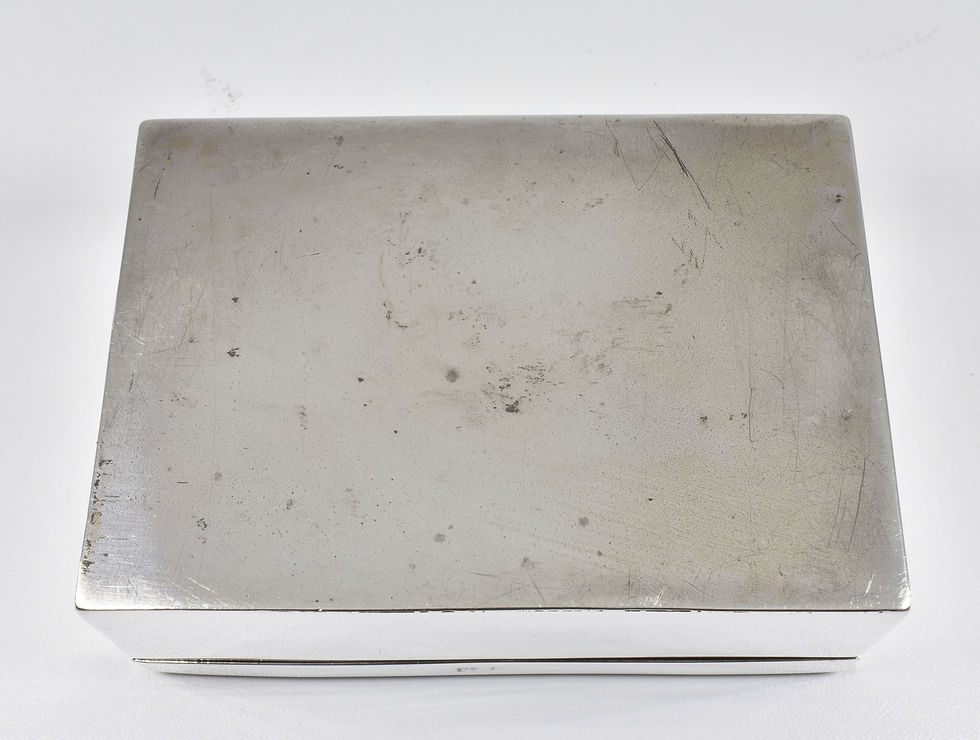 Thumbnail: Antique Victorian Solid Silver Trinket/Snuff Box