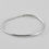 Thumbnail: Kit Heath Solid Silver Bevel Curve Bangle, 13.91g
