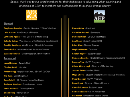 Thanks to our 2022 Board Members!
