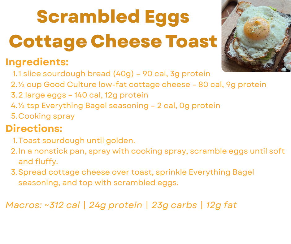 This is all I could want in my a morning breakfast. Keeps me full and satisfied throughout my entire day.