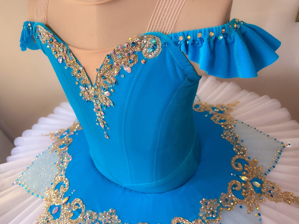 Thumbnail: Turquoise Tutu - 8-10yrs Approx - DEPOSIT ONLY (see note)