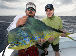 Giant Mahi Mahi Caught aboard the Predator