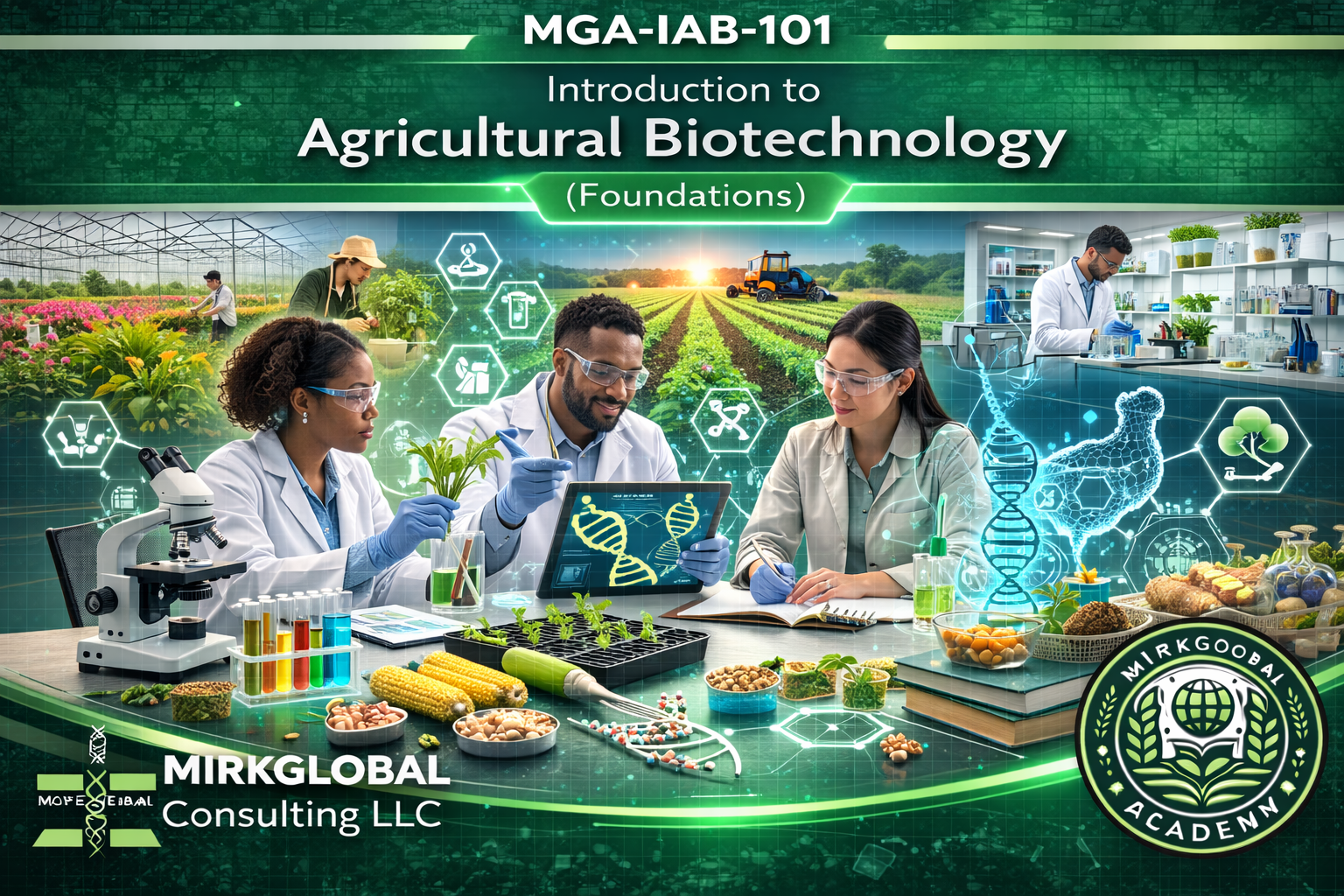 MGA-IAB-101: Introduction to Agricultural Biotechnology (Premium)