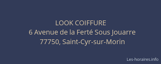 Découvrez Look Coiffure, l'Artisan Coiffeur de Saint Cyr sur Morin