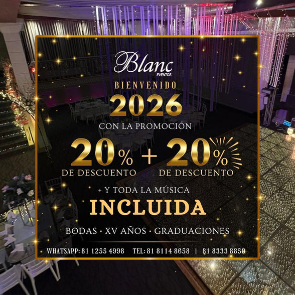 BLANC le da la bienvenida al 2026 con una promoción imperdible