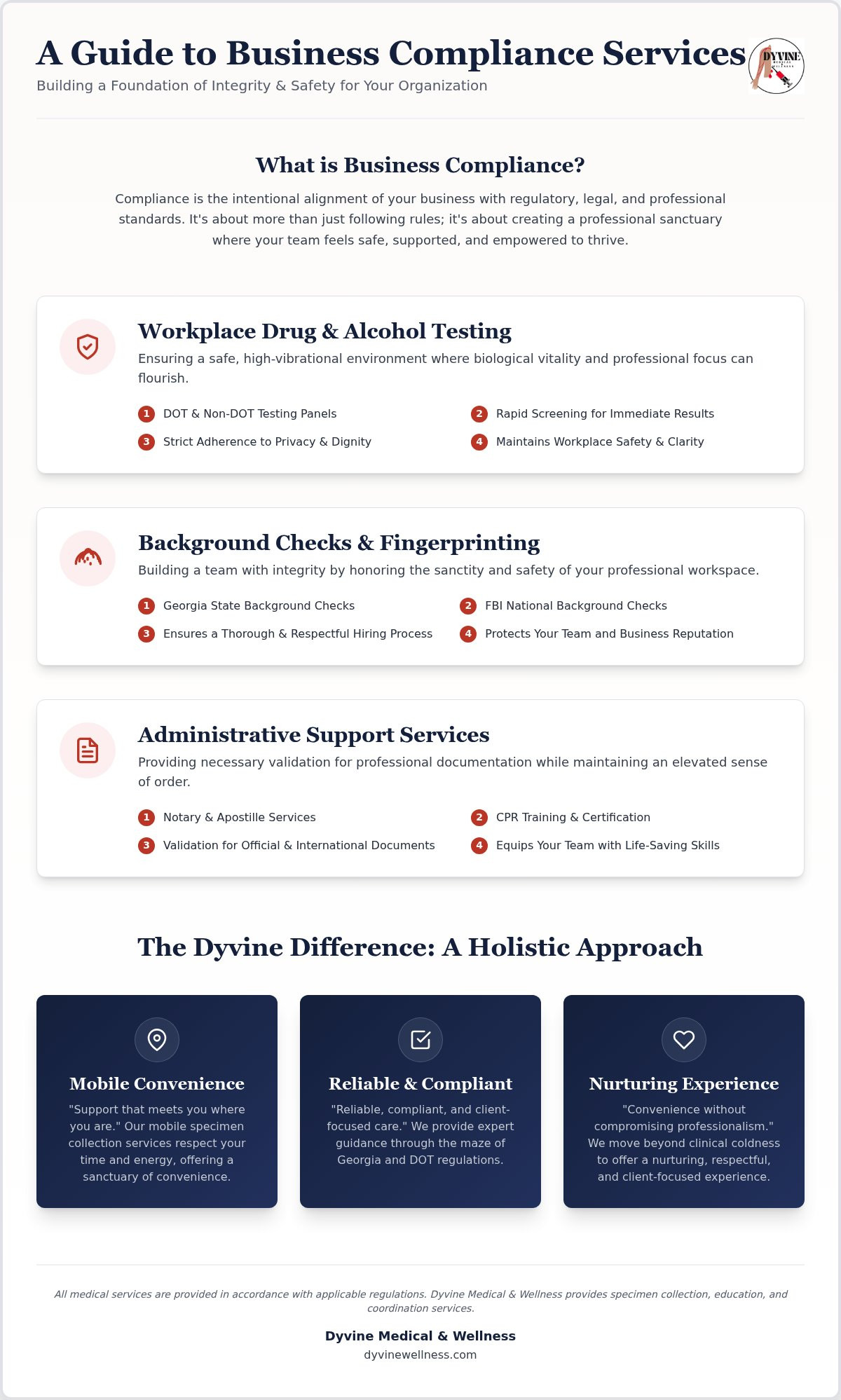 Compliance services stockbridge