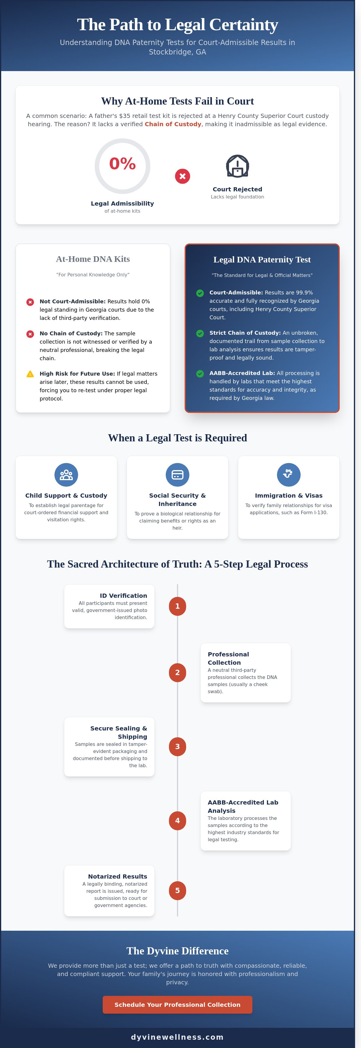 Legal dna paternity test stockbridge