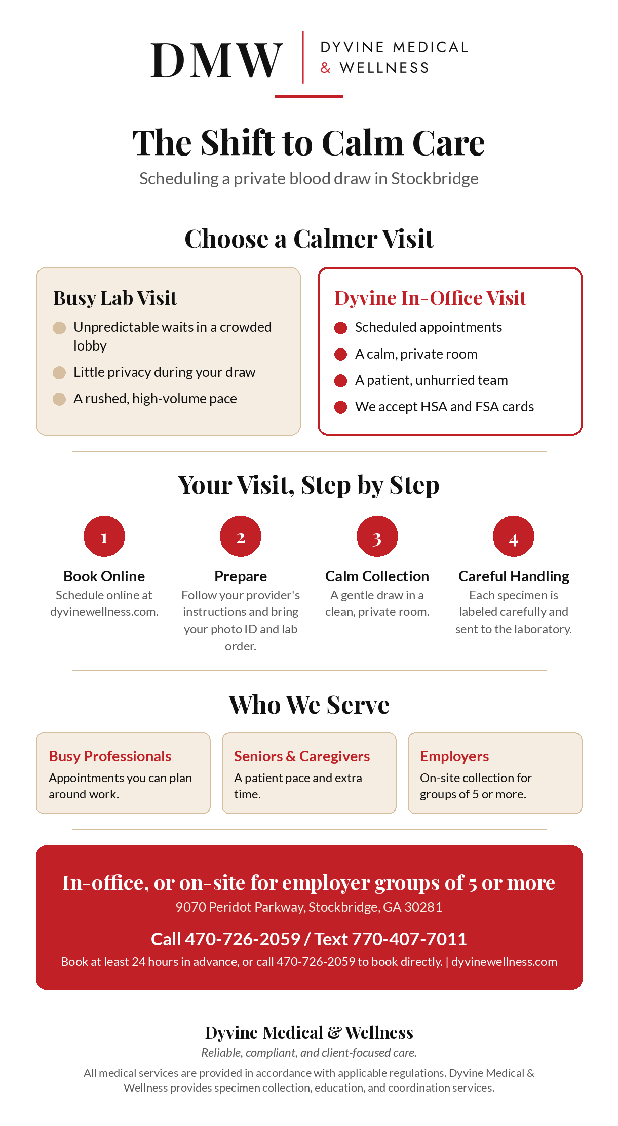 Schedule a blood draw in Stockbridge