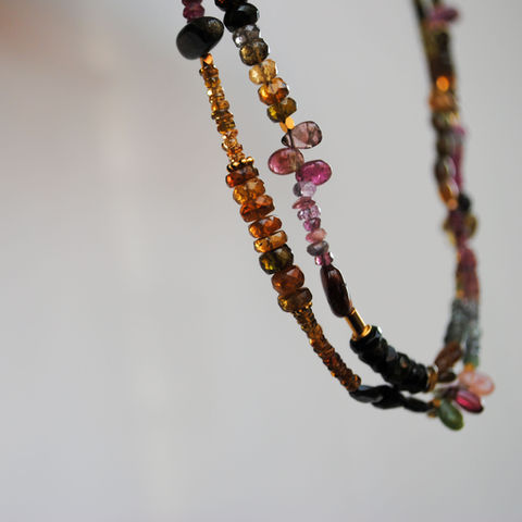 Double Strand Tourmaline Necklace