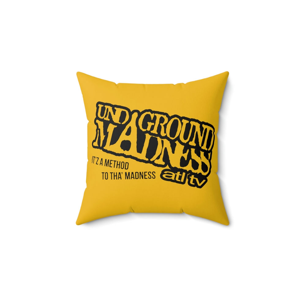 Thumbnail: Yellow Spun Polyester Square Pillow