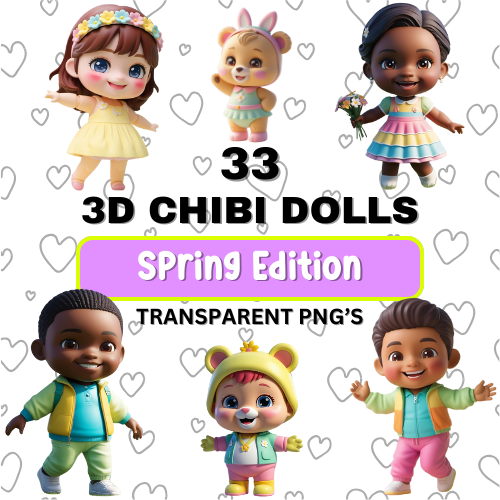 Chibi Dolls - Spring