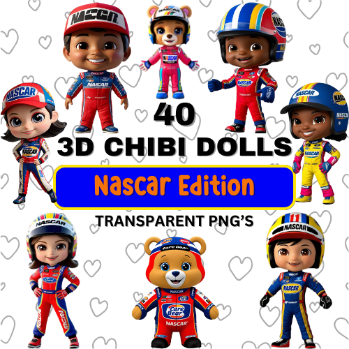 Chibi Dolls - Nascar