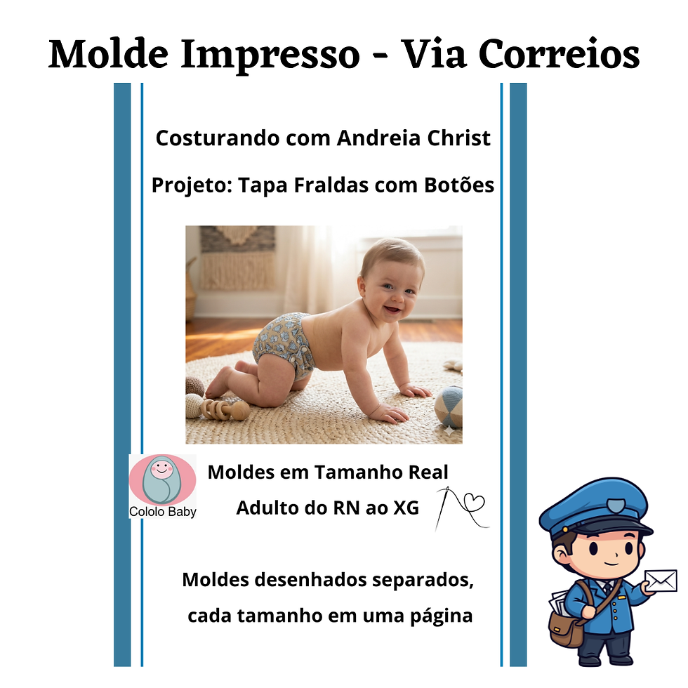 Miniatura: Tapa Fralda com Botões - Impresso
