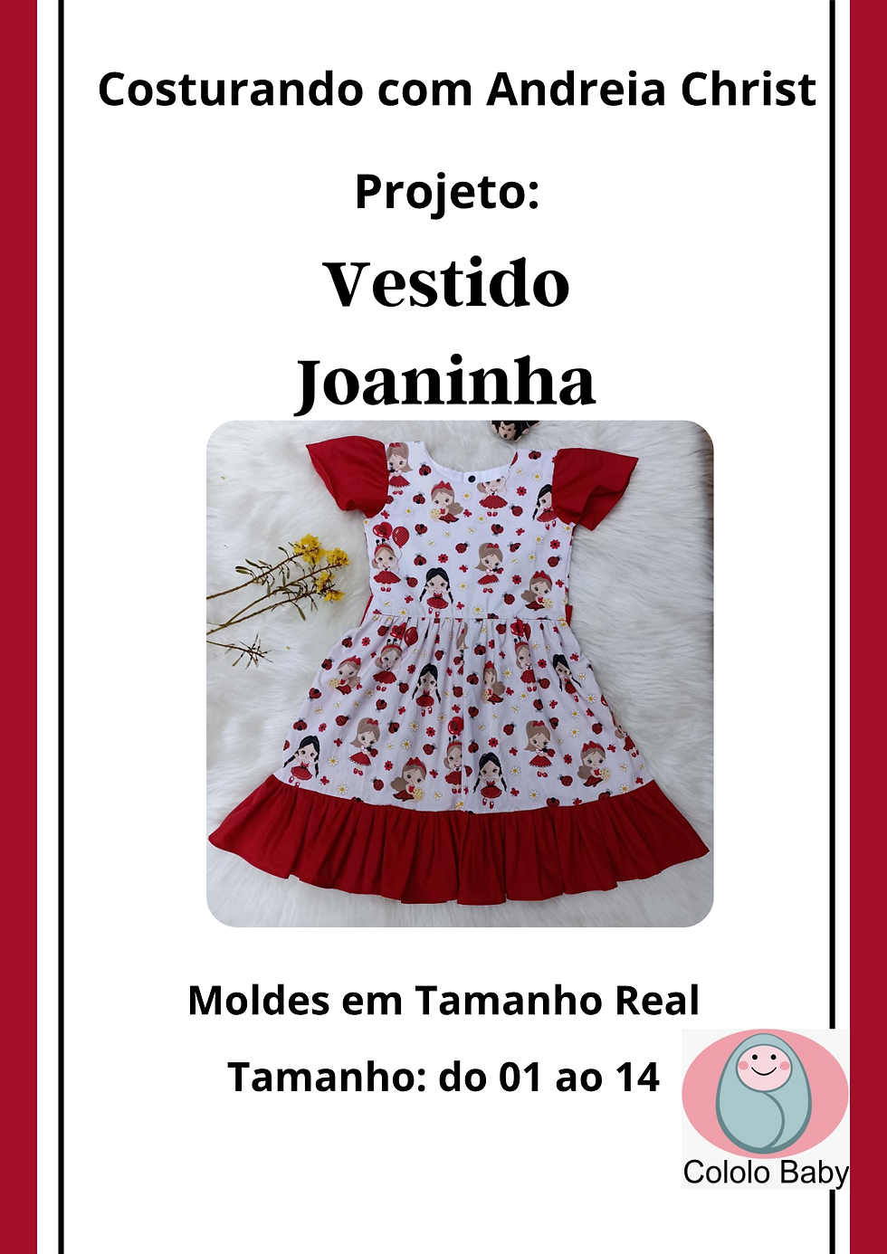 Miniatura: Impresso - Vestido Joaninha