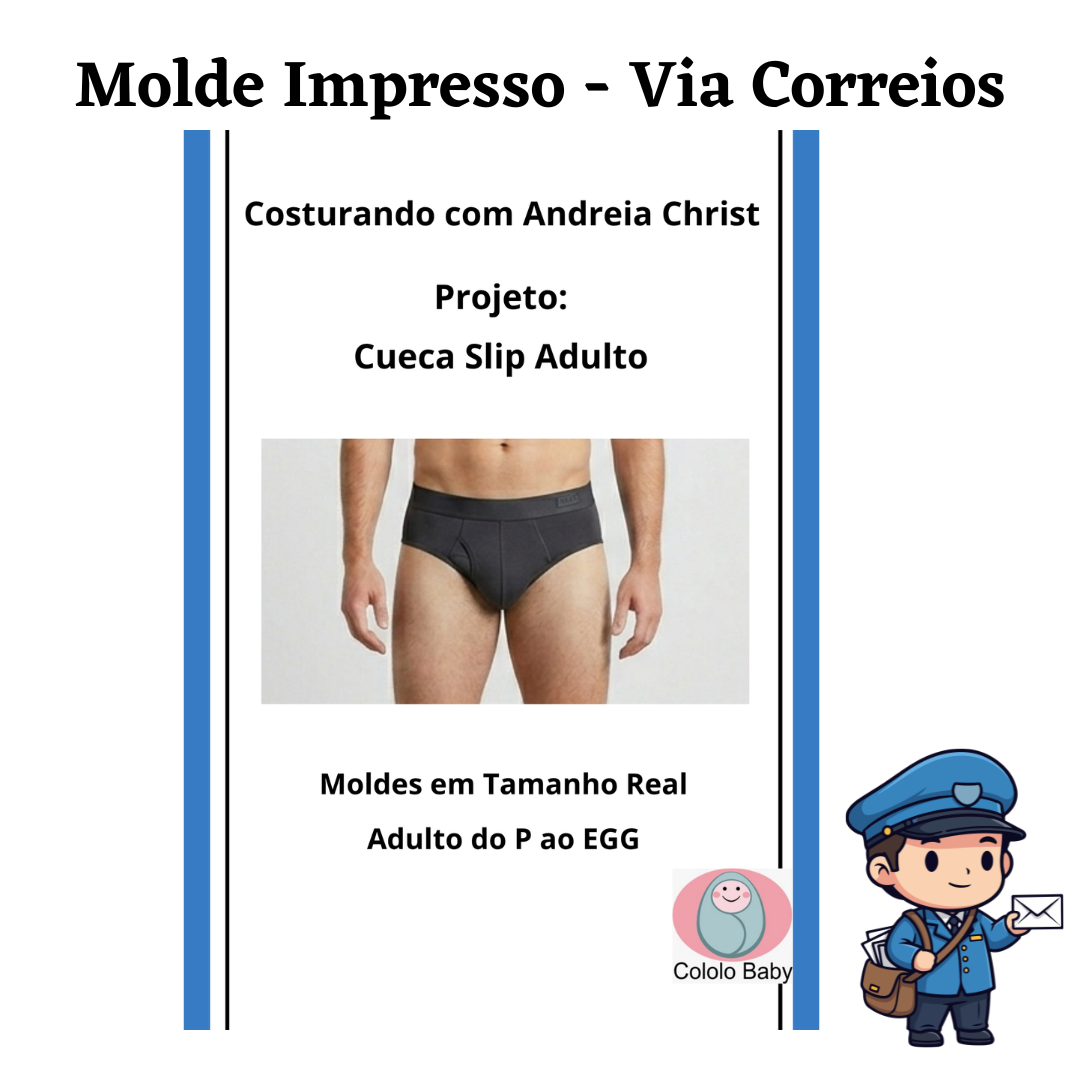 Cueca Slip Adulto - P ao EGG - Impressa