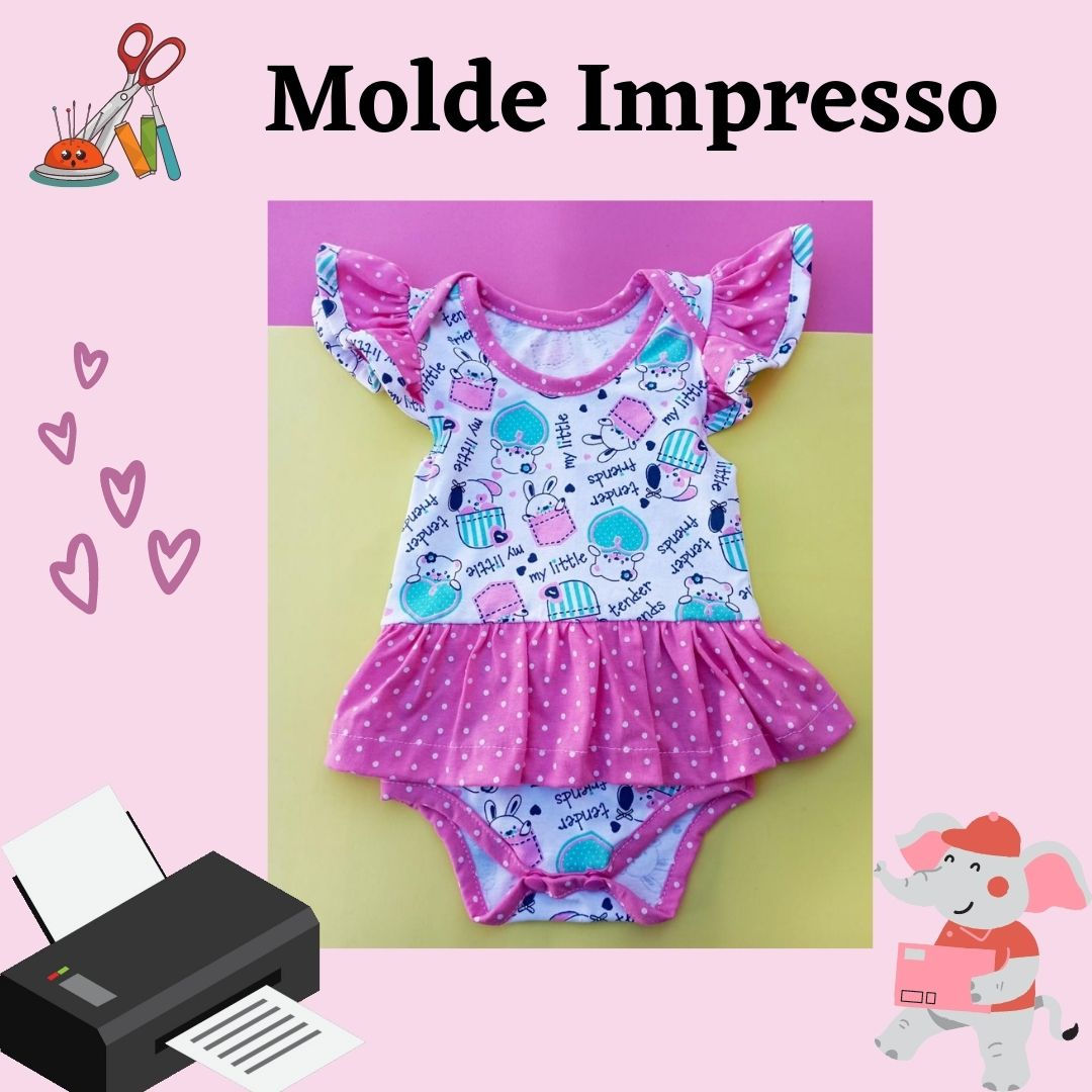 Impresso - Body de Saia