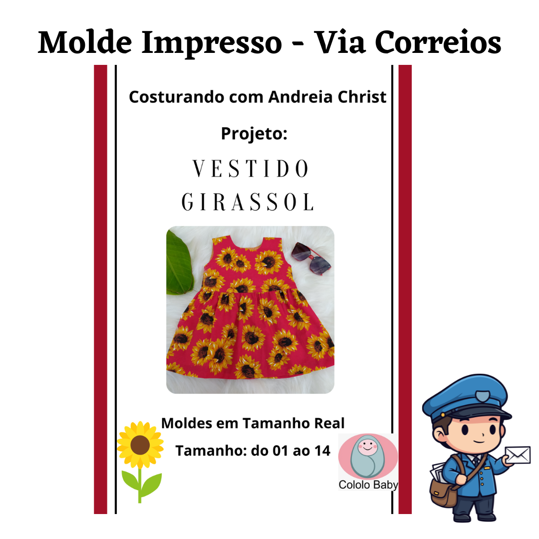 Vestido Girassol - Impresso