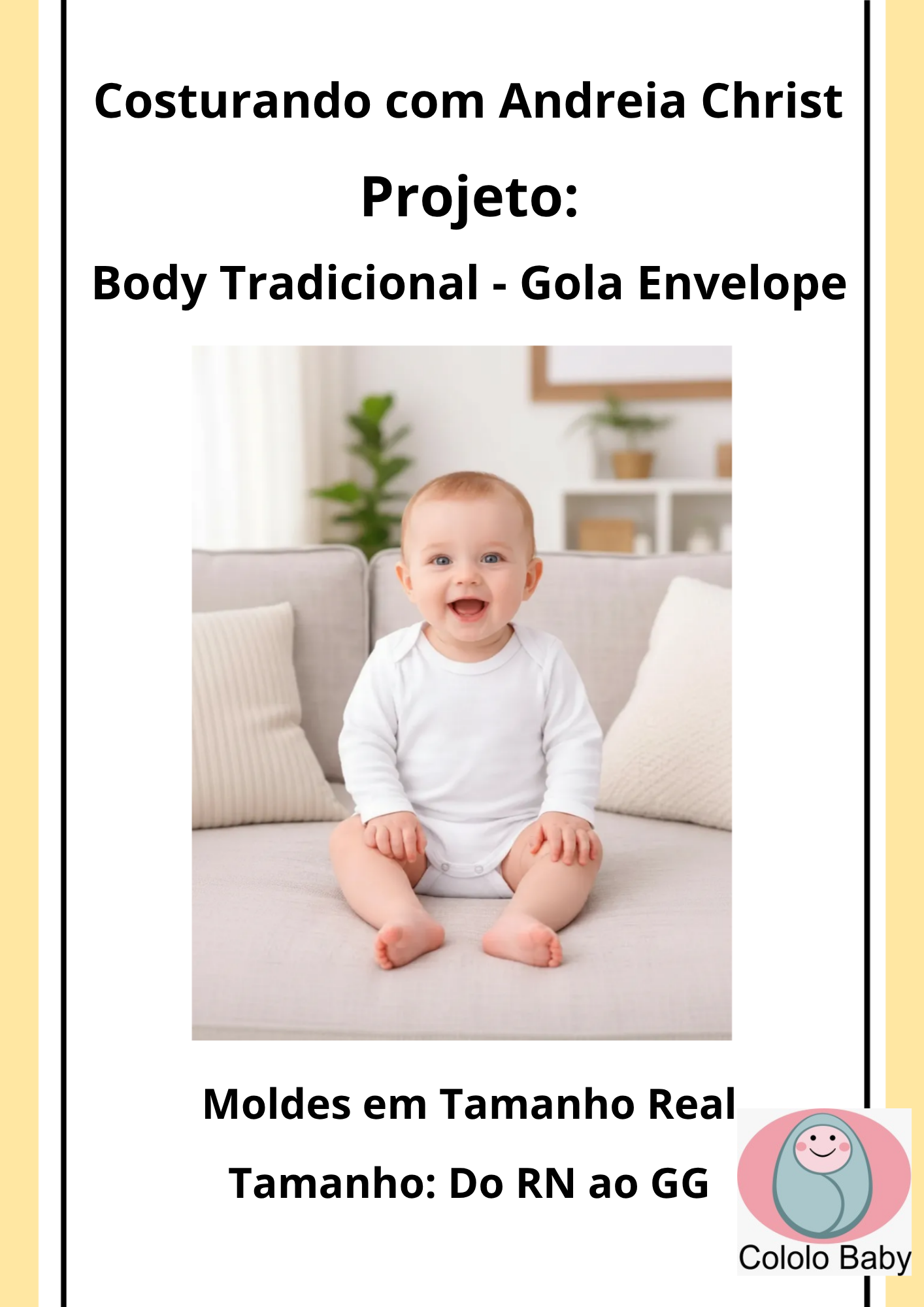 Body Tradicional - Gola Envelope - Impresso