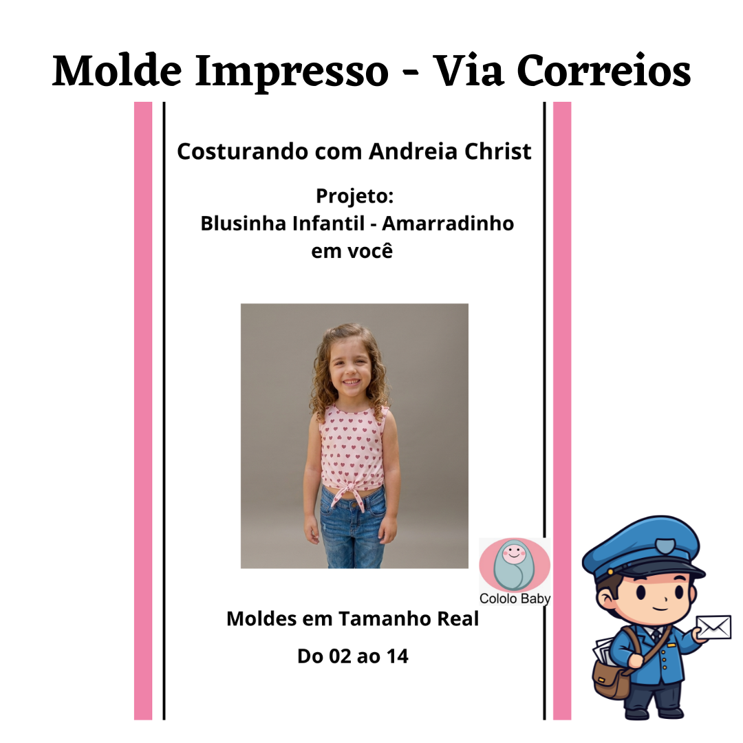 Blusinha Feminina Infantil - Amarradinho em você - Impressa