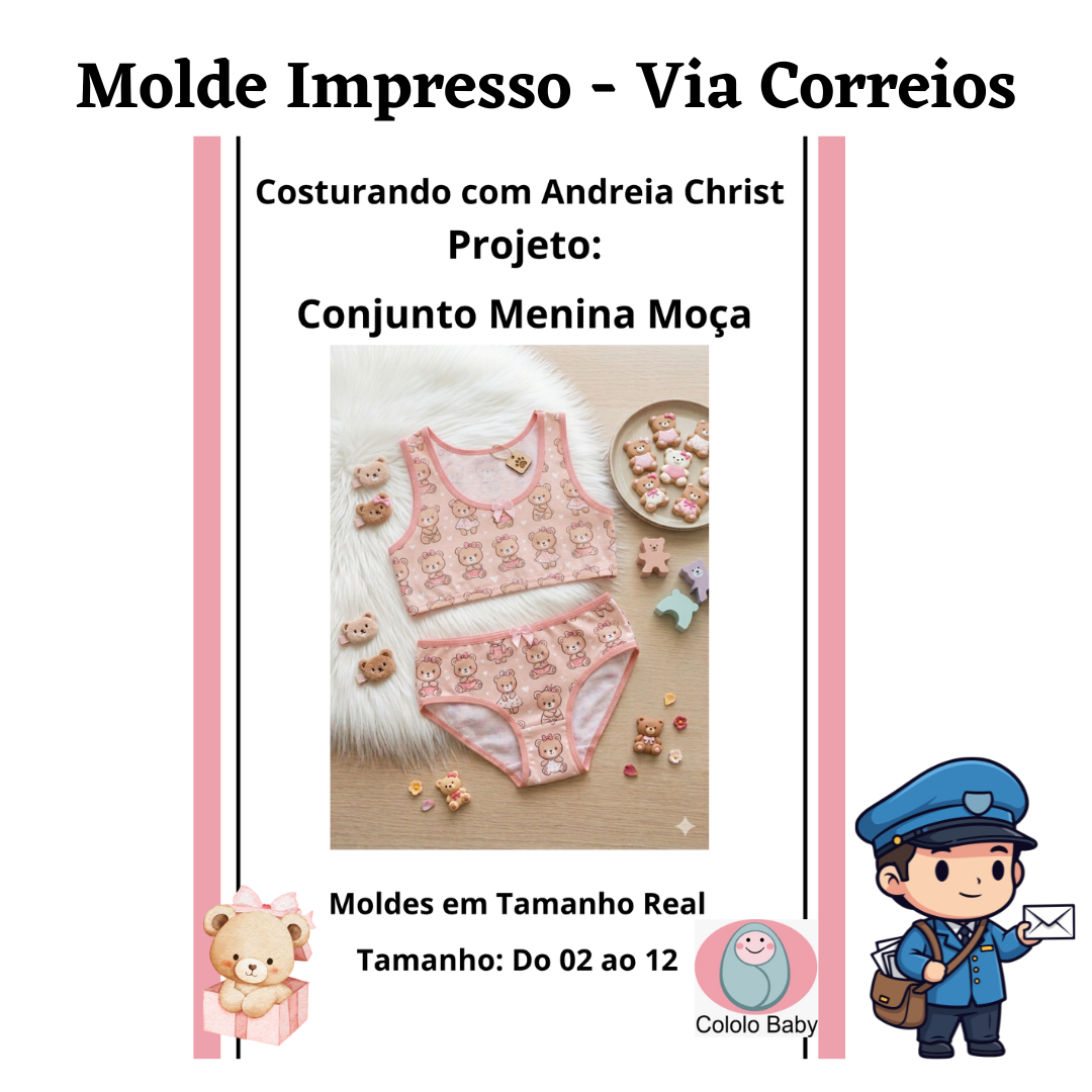 Conjunto Menina Moça - Impresso
