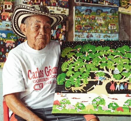 Murió Marcial Alegría, pintor primitivista Cordobés