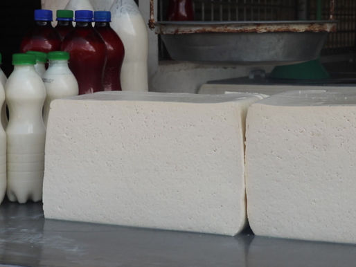 Así amaneció hoy el queso y el plátano en Montería