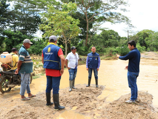 Equipos de gobierno y Gestión del Riesgo hicieron presencia en Guasimal