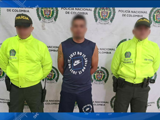 La policía capturó a alias prigilio, sicario de un grupo armado.