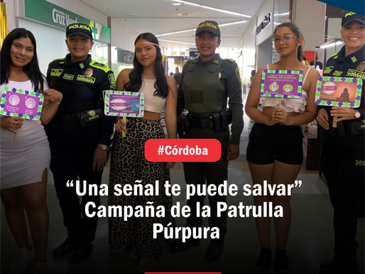 “Una señal te puede salvar” Campaña de la Patrulla Púrpura