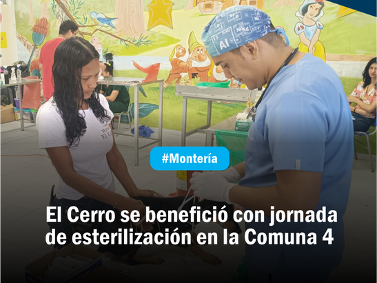 El Cerro se benefició con jornada de esterilización en la Comuna 4