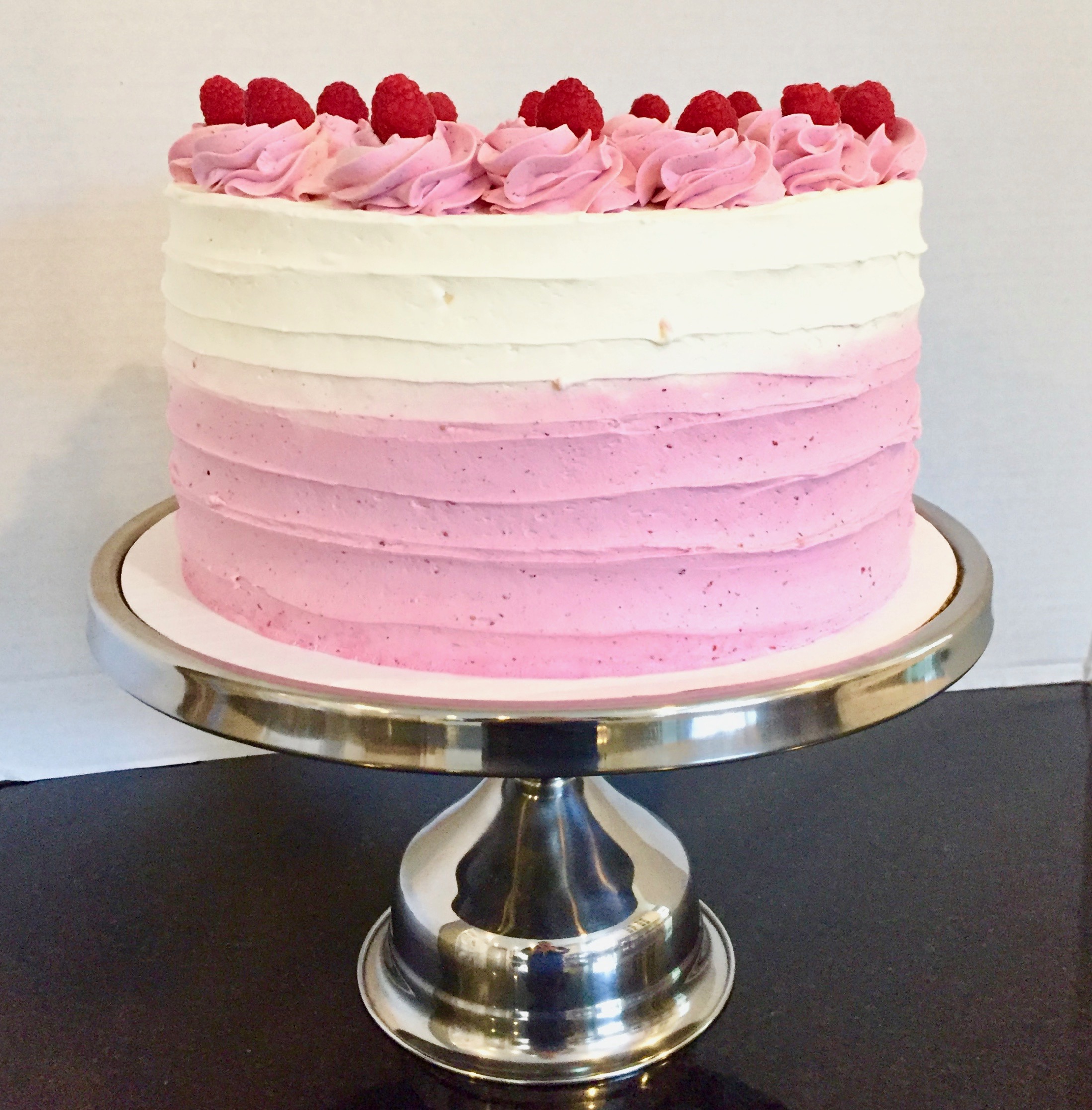 White Chocolate Raspberry Dessert Cake