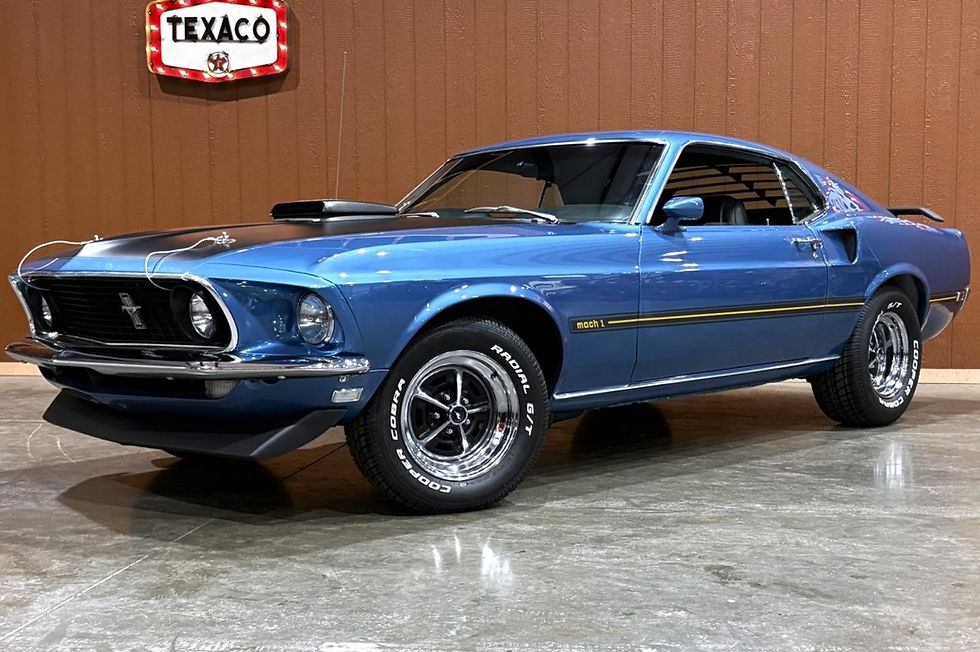 Acapulco Blue 1969 Ford Mustang Mach I For Sale | www.classiccarproservices.com