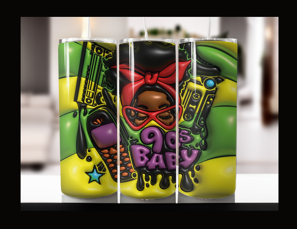 Thumbnail: 3d Puff Skinny Tumbler