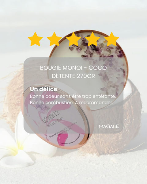 Bougie - avis produit à retrouver sur le site