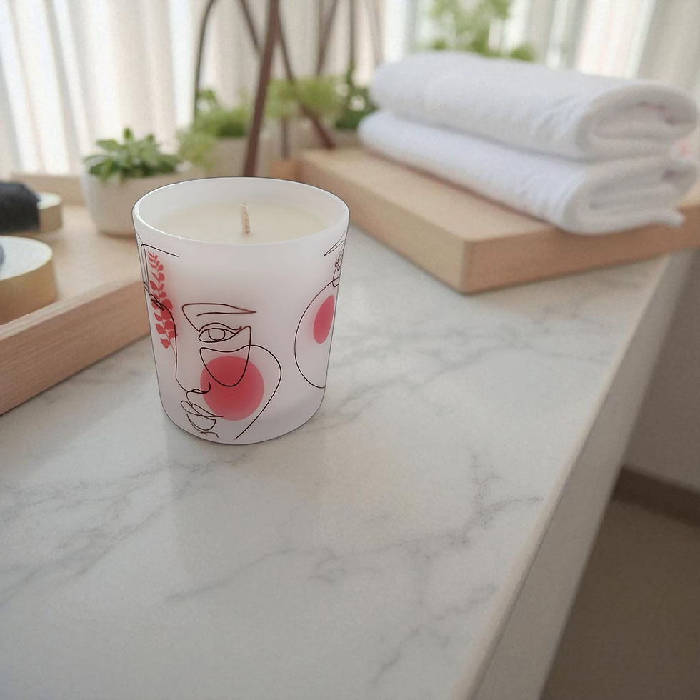 Bougie à la cire de soja 180gr | volume 1% | FLEUR DE COTON