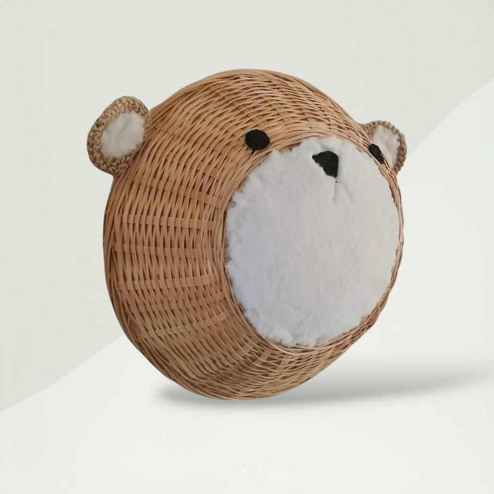 Trophée ours bambou