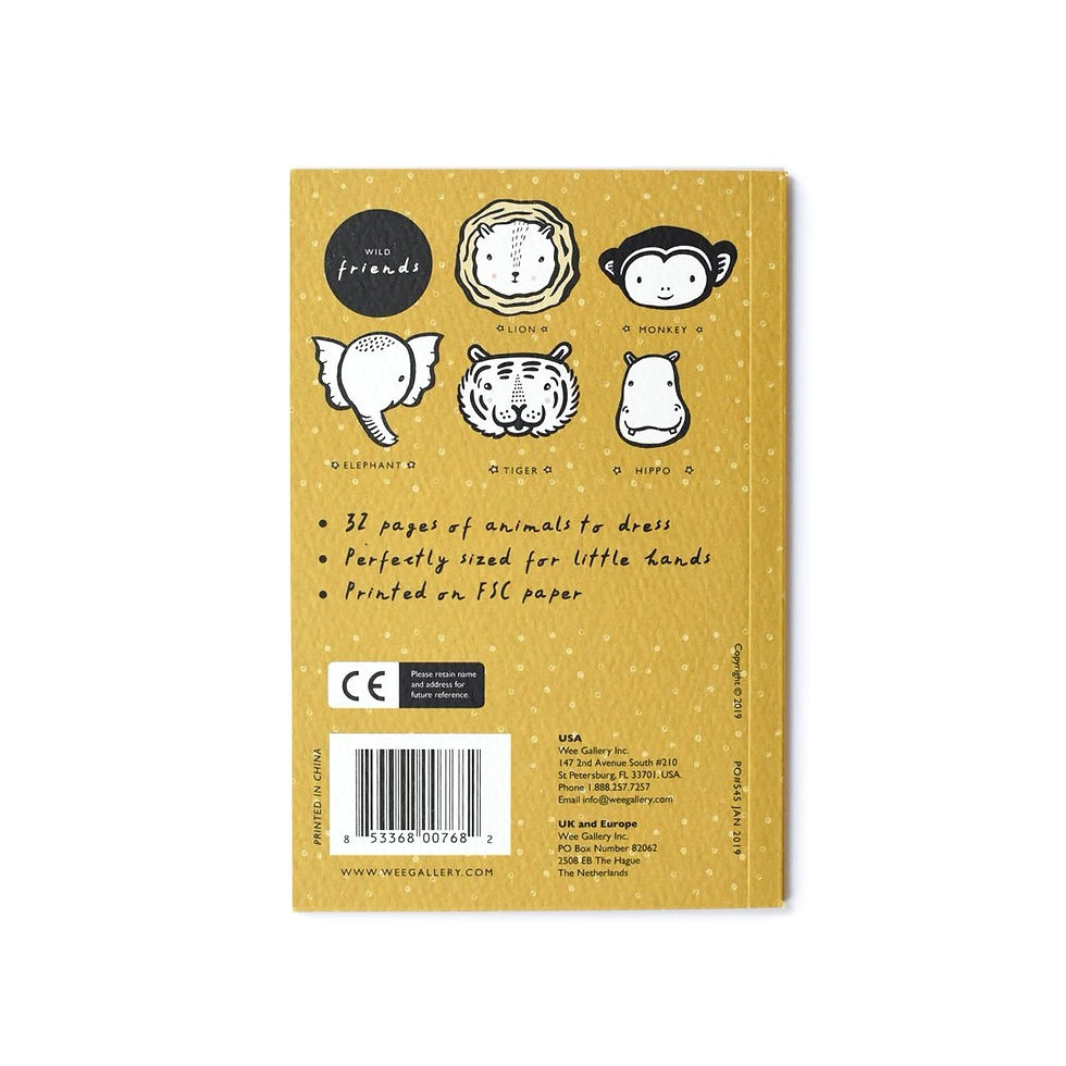 Miniature : Wee Gallery Livre d'activités 32 façons d'habiller - dessin et coloriage