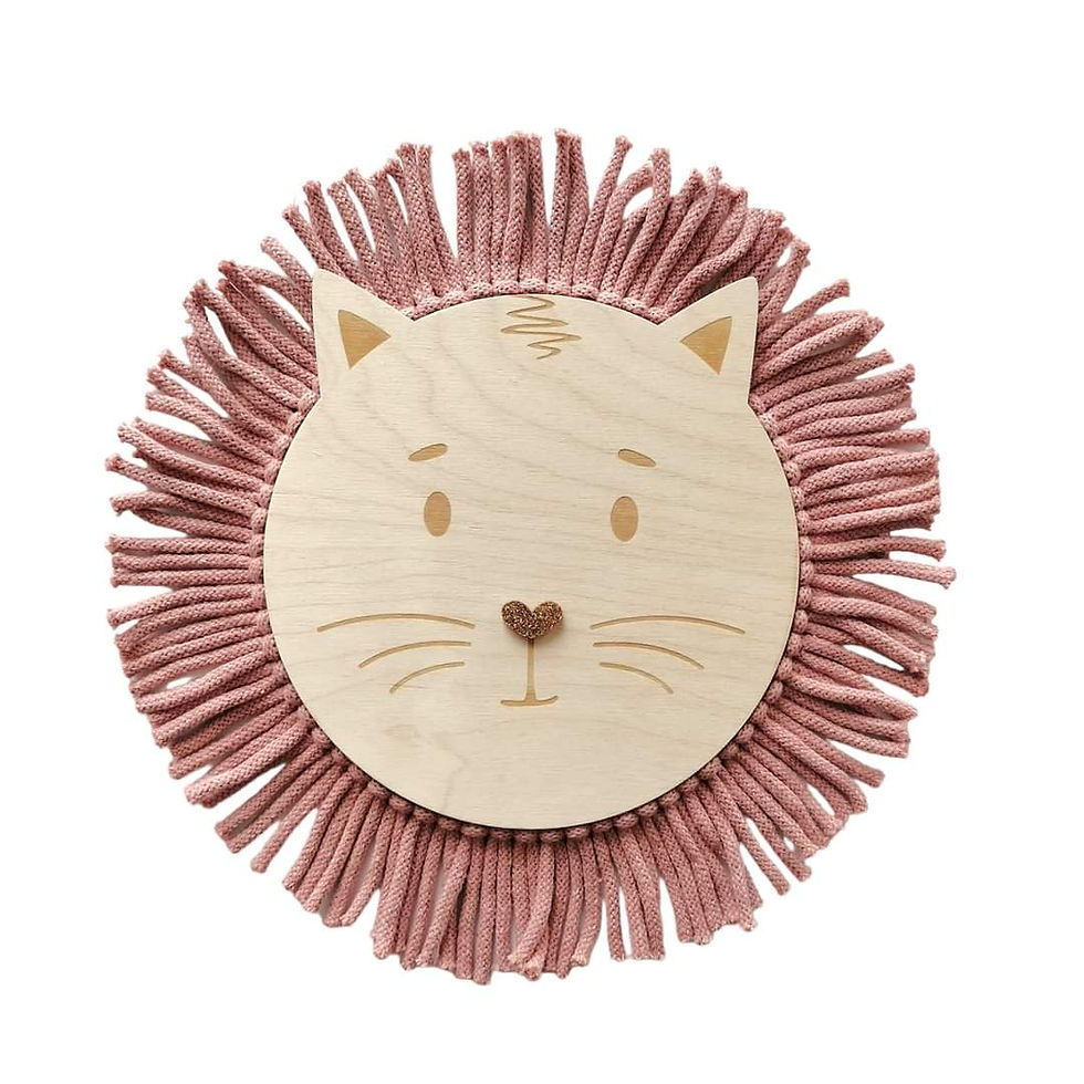 Miniature : Happiness DCO - Totem chat cordon macramé & bois | MILOU