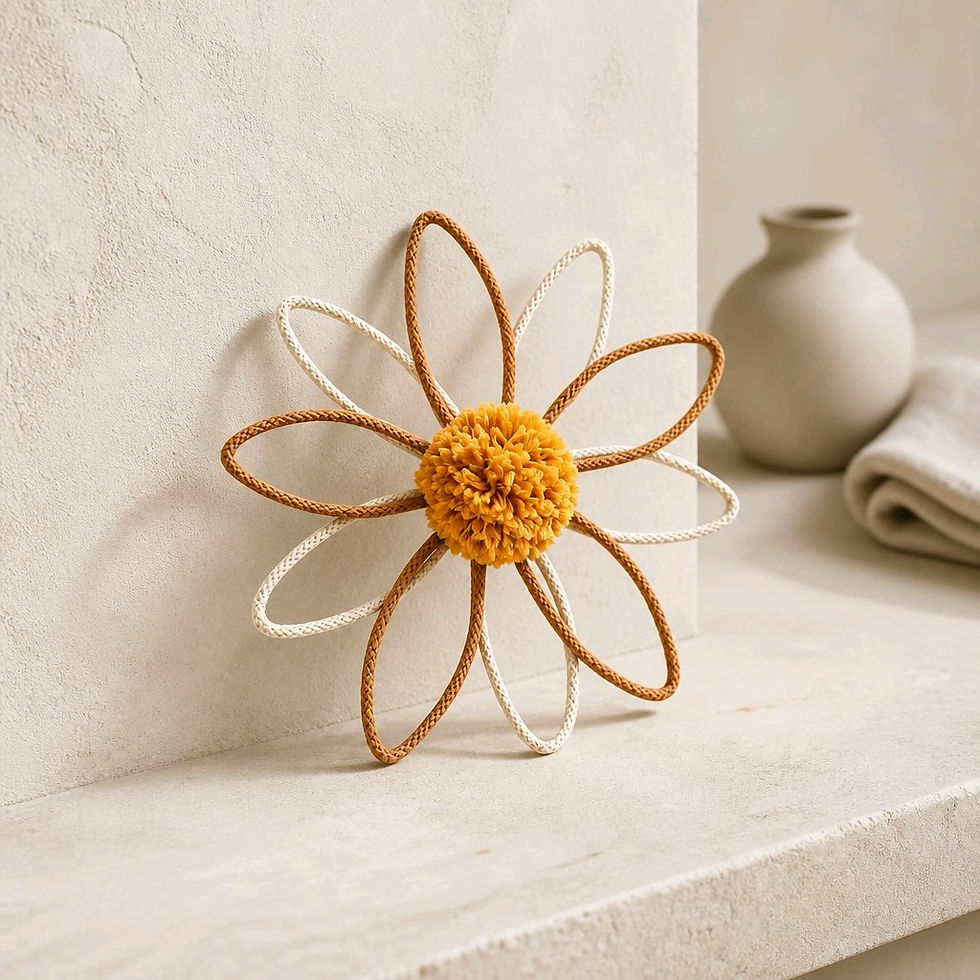 Pack trio marguerite en cordon caramel