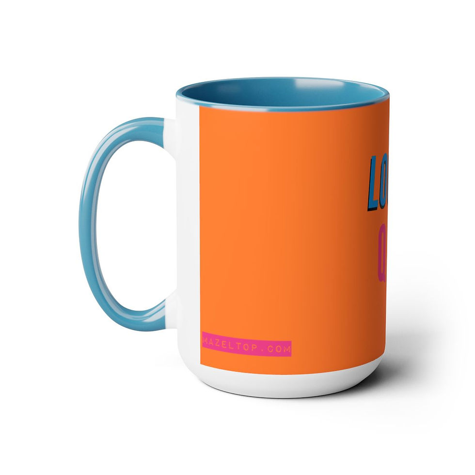 Thumbnail: Two-Tone Coffee Mugs, 15oz