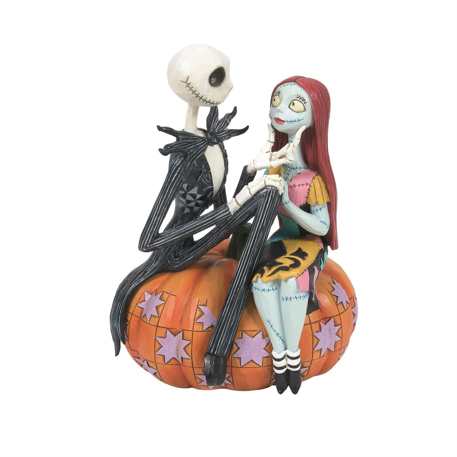 Jack & Sally on Pumpkin - by Jim Shore