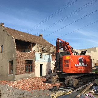 Afbraakwerken woning