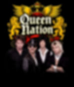 Queen Nation 2025 Logo with Photo on Black