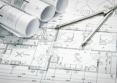 Interior architectural drawings and floor plans