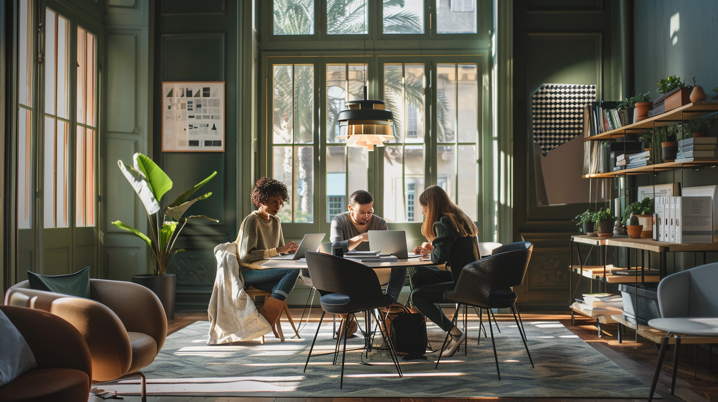 Strategic Collaboration — Professional Consulting Team Working Shoulder-to-Shoulder on Organisational Strategy and Implementation