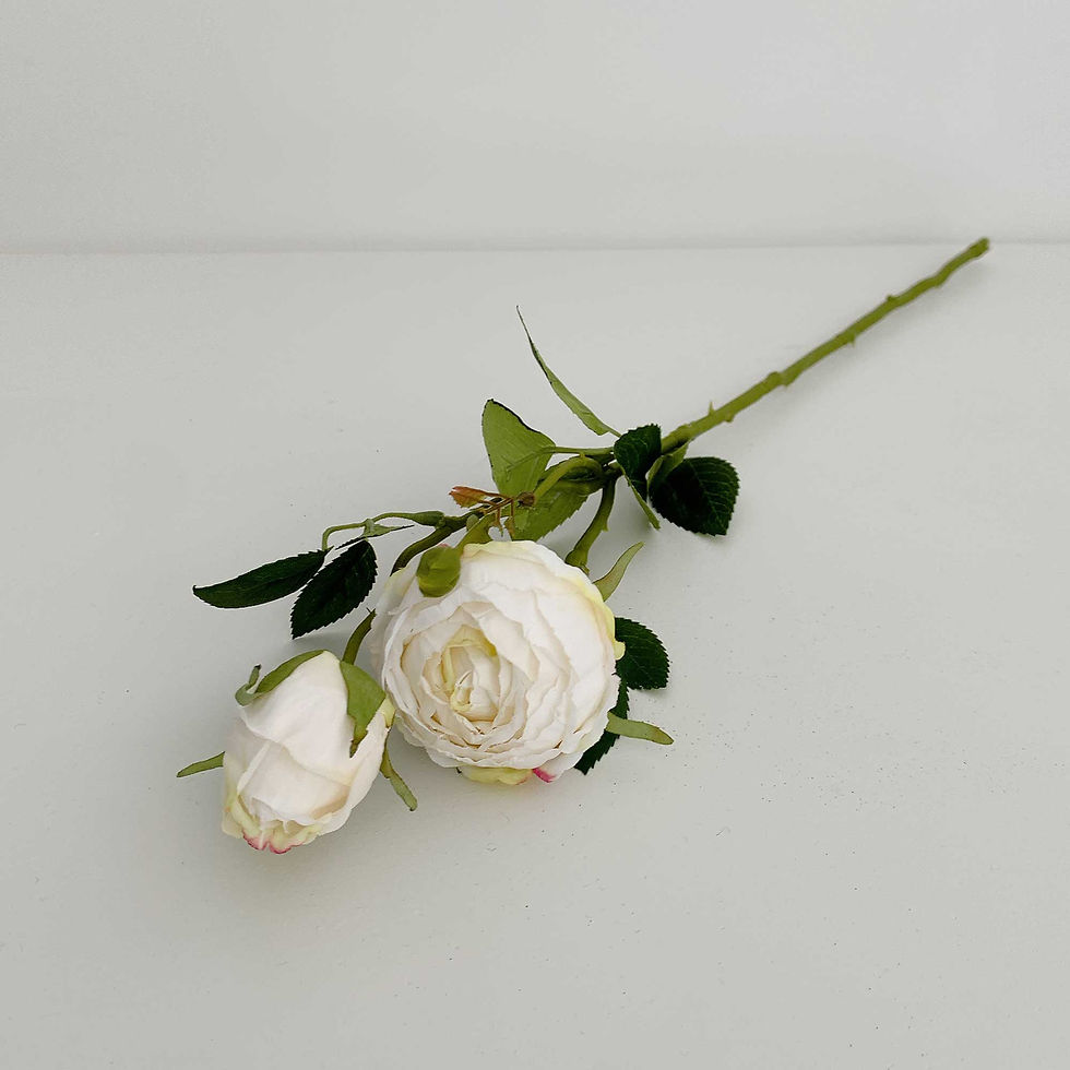 Thumbnail: Aged White Bordeaux Peony Faux Flowers